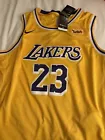 Nike Lebron James Los Angeles Lakers SWINGMAN Jersey size 52 WISH PATCH NEW TAGS