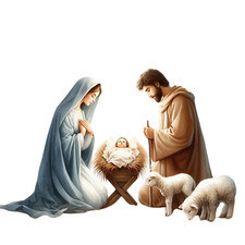 Wall Decal Sticker Christmas Nativity Wall Sticker 18X18cm Large