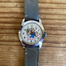 Vintage Popeye the Sailor Man Swiss Made Novelty Character Wristwatch