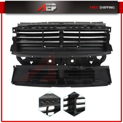 クララ Front Radiator Shutter fits Ford Escape 2.0L 2017-2019 Black