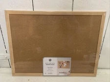 New Sealed~ U Brands Cork Bulletin Board, 17" x 23", Birch Frame, 025U