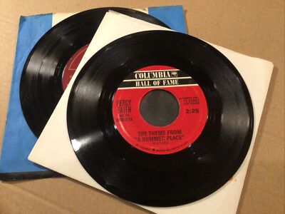 Percy Faith, 45 Vinyl Lot Of 2, Song From Moulin Rouge, Swedish Rhapsody
