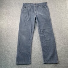 VTG 80s Levi's 505 Corduroy Pants Men 34x29 Gray Tapered Normcore Preppy