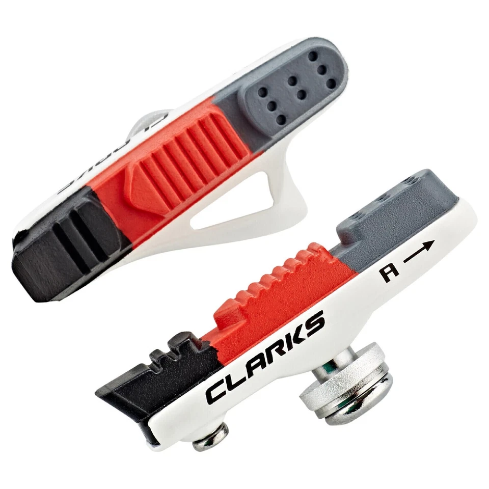 Clarks CPS240 55mm Road Caliper Brake Shoe Pads for Shimano Sram Tektro White - Image 3 of 4