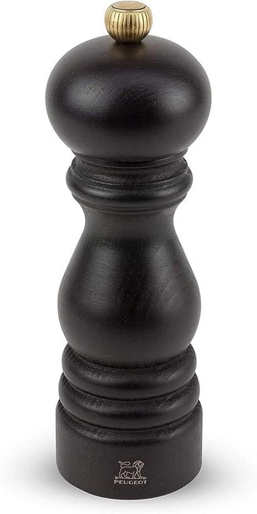 - Paris Manual Pepper Mill - Adjustable Grinder - Beechwood Chocolate