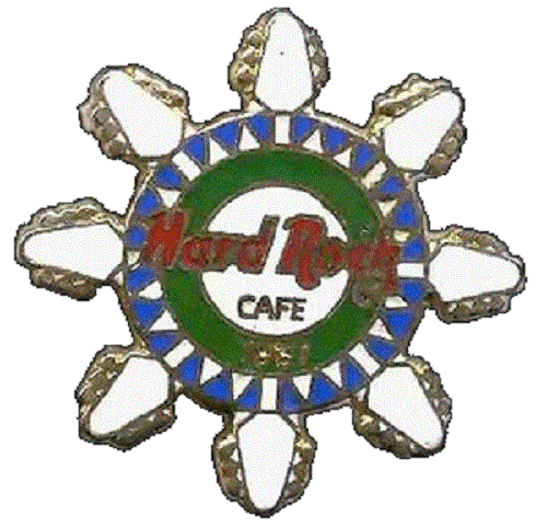 Pin Hard Rock Cafe Snowflake Guitarra Stockheads 1997 - Imagen 1 de 1