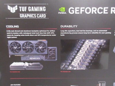 ASUS TUF Gaming GeForce RTX 4090 OC 24GB GDDR6X Graphics Card for