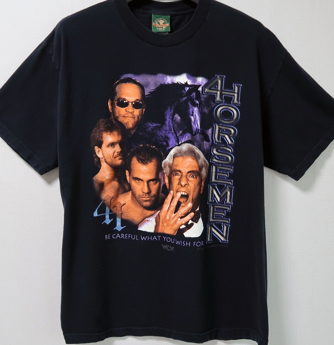 90s Vintage 4 Four Horsemen Shirt Size XL WCW WWF WWE Wrestling