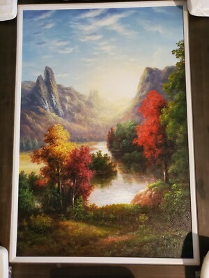 ''One of a Kind'' Original Pablo Munoz ''Atardecer'' Oil on Canvas Signed & Framed 
