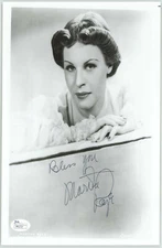 MARTHA RAYE SIGNED JSA OSCAR WINNER INSCRIBED 8X10 AUTHENTICATED #P41717