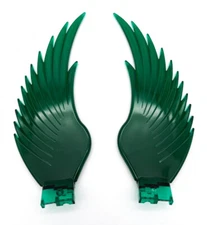 Pair Grand General Windrider Green Hood Ornament Replacement Plastic Wings