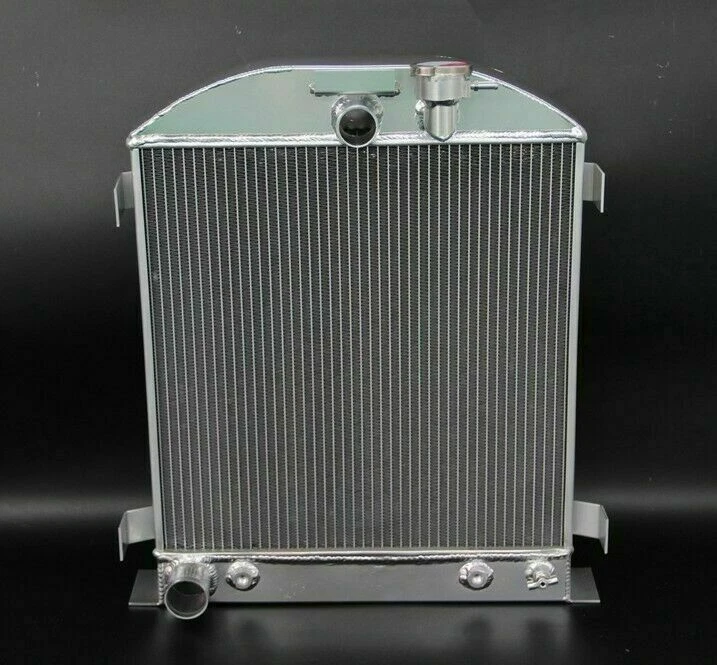 Radiador de aluminio de 3 filas apto para motor Ford Modelo 81A 85 78 48 40 1933-1938 Foto 2 de 4