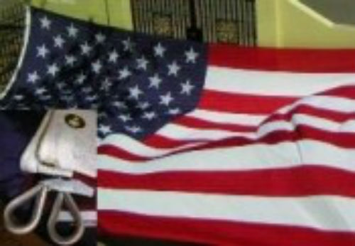 USA American 12x18 Embroidered Sewn Synthetic Cotton Flag 12'x18' Klassiek populair, populair SALE