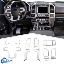 14x Steering Wheel  Instrument  Accessories Decor Cover Trim Kit For Ford F-150