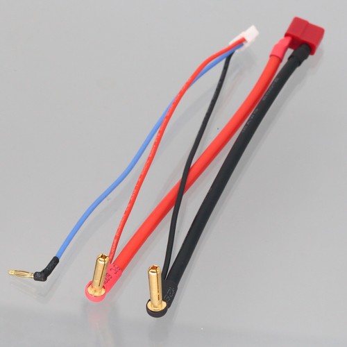 Batería de cable de equilibrio de 4 mm bala plátano a enchufe en T hembra 2 mm JST-XH 2S de radiocontrol - Imagen 3 de 4