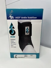 Med Spec 264015 ASO Ankle Stabilizer, Black, Large Fits Easily Into Any Shoe New