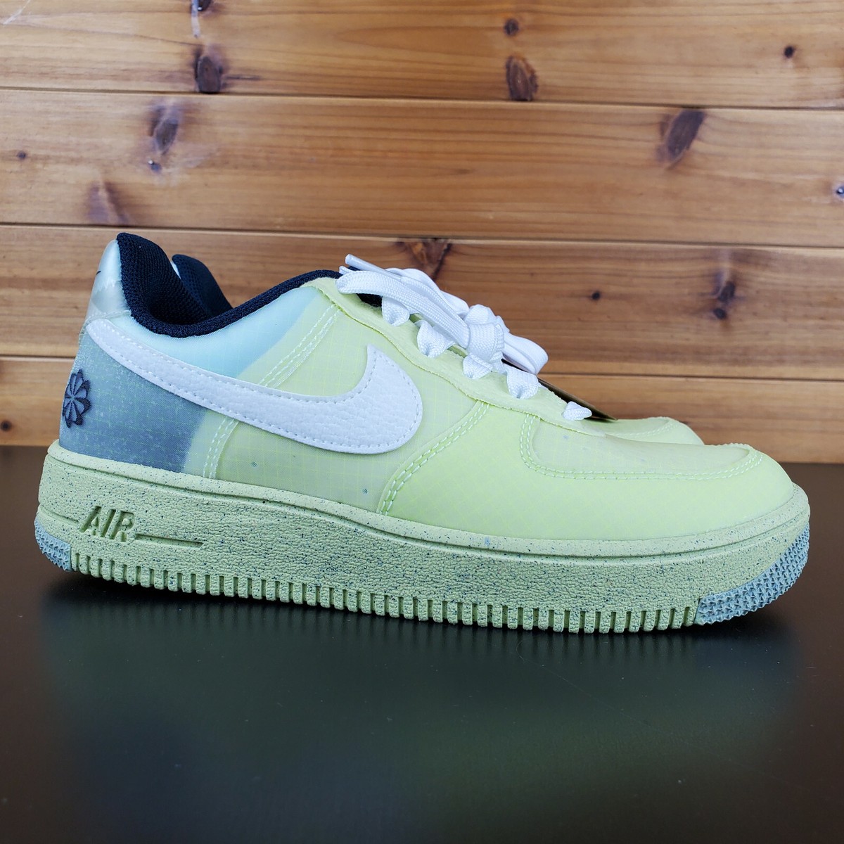★レモンティー★25cm★NIKE AIR FORCE1 Nike Air Force 1 Crater GS Lemon Yellow Sz 4Y = Women's 5.5