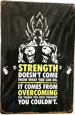 FREE SHIPPING! Buy or Make offer b4 it s SOLD! TIN SIGN 8x12 Strength quote S6