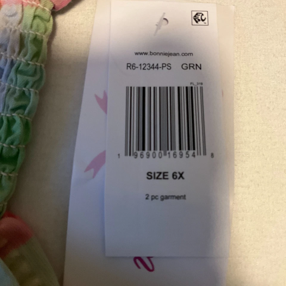 Conjunto de Vestido y Pantalón Bonnie Jean Niñas Talla 6X Multicolor Foto 4 de 4