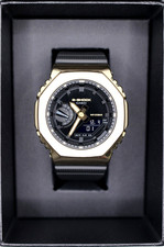 CASIO G-SHOCK GM-2100G-1A9JF Gold Black Men's Watch METAL COVERED Stainless