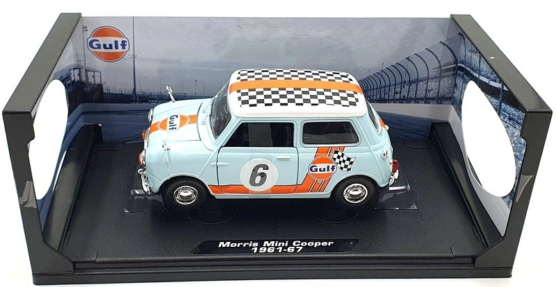 MotorMax 1/18 Scale Diecast 79743 - Morris Mini Cooper 1961-67 Gulf - Image 4 of 4