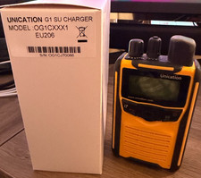 Unication G1 VHF Pager - PREOWNED w/NEW Standard Desktop Charger - FREE SHIPPING