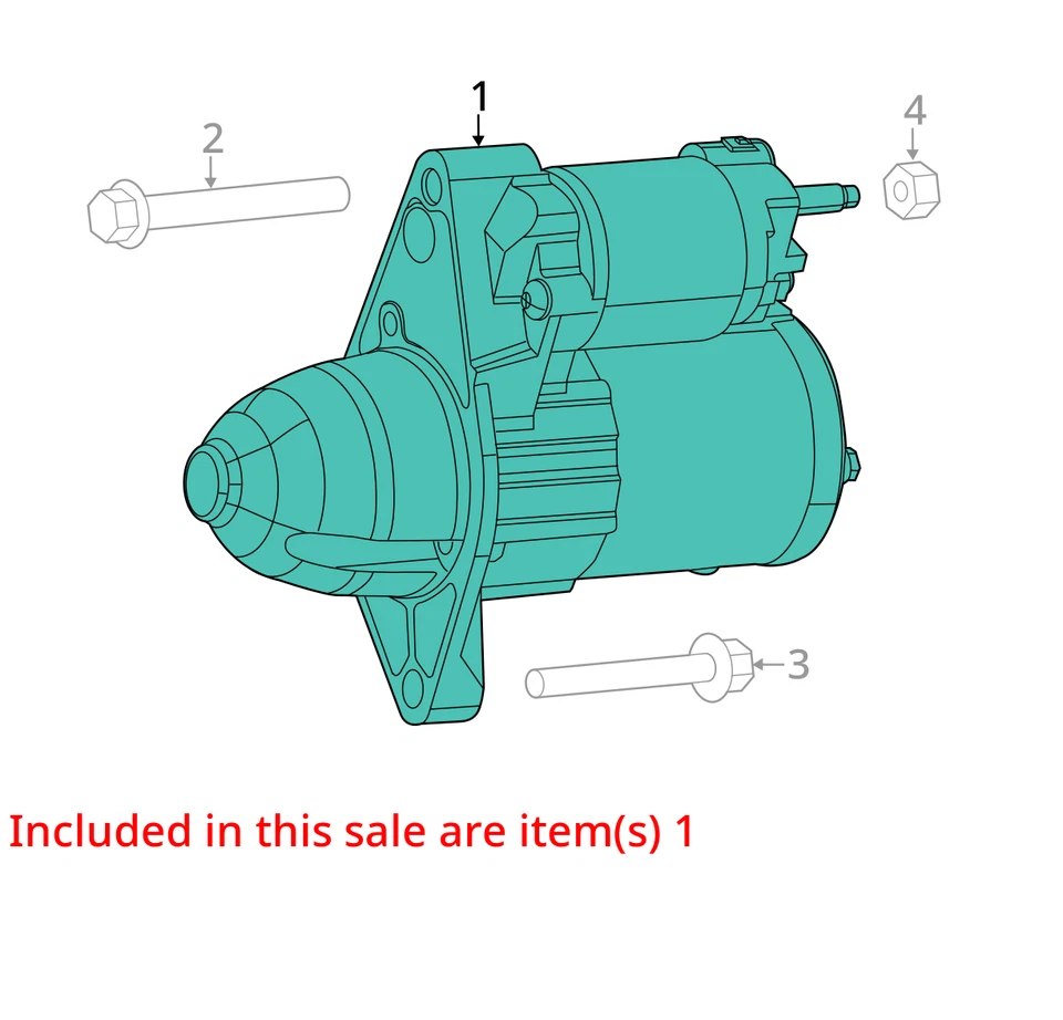 2015 Jeep Cherokee Starter Motor OEM 133K Miles - LKQ369416947 - Изображение 4 из 4