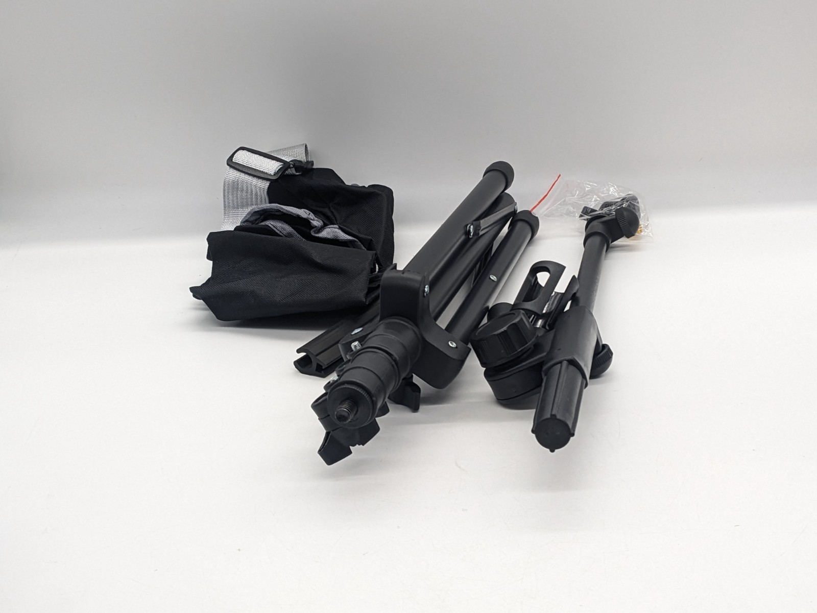Gleam microphone stand tripod boom mic arm with carrying bag black