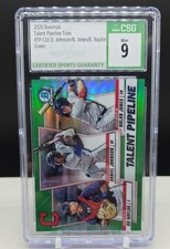 2020 Bowman - Talent Pipeline Trios Chrome Triston Casas, Jarren Duran, Bobby...