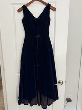 Linzi “ The Linzi Line” Royal Blue Velvet Vintage S12 Cocktail Dress