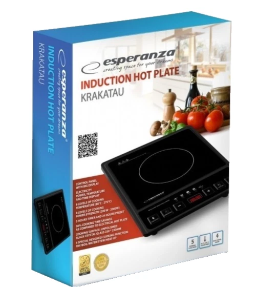 Piano cottura induzione Esterno Fornello Portatile Piastra Da campeggio 2000W - Immagine 2 di 4