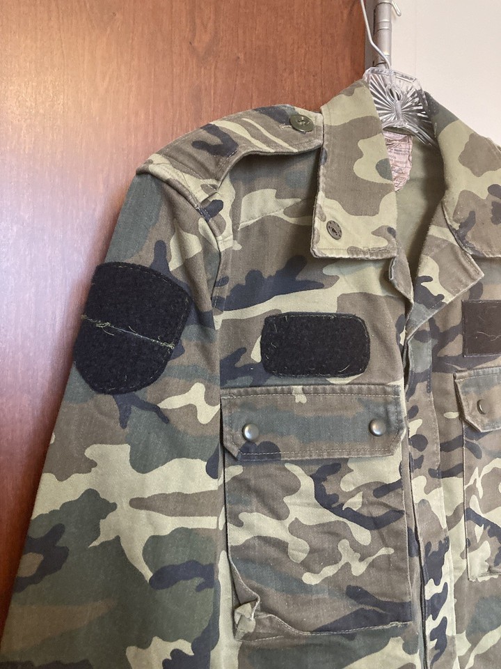 Spanish Army Field Shirt w/ Flag Patch - Size 2C - Spain Military ...