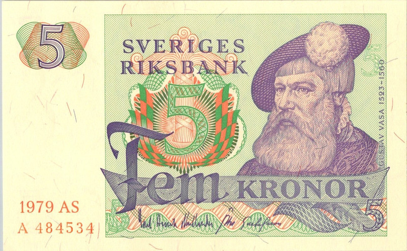 Sweden 5 Kronor, 1979  UNC