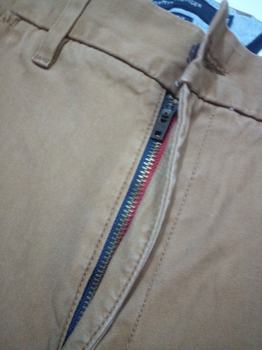 Tommy Hilfiger Chino Hose Herren 36/34* Caramel Custom Fit Flatfront Freizeit - Bild 8 von 24