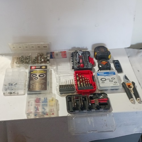 Mixed Tool Lot, O-rings, Craftsman Bits, Nuts, Electronic Bits.
