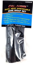 24 PC. Assortment Heat Shrink Tubing Shrinkable Wire Wrap Tubes Set