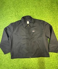 Vintage Dickies Padded Work Jacket Mens 2X Black Pockets Long Sleeve Full Zip