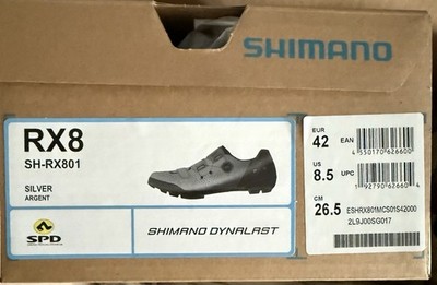 Shimano RX8 SH-RX801 Gravel | Gr 42| Silver | OVP | wie neu + Inkl SM-SH56 Cleat