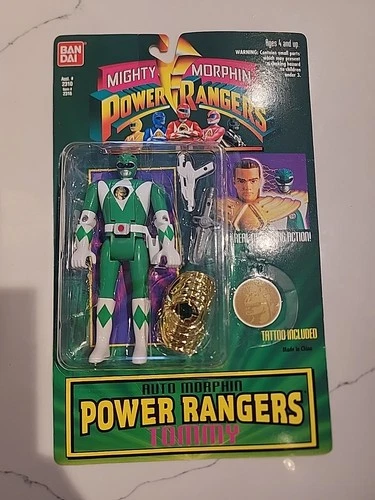 Mighty Morphin Power Rangers: Auto Morphin Green Ranger Tommy; Vintage 1994