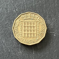 1958 British Threepence