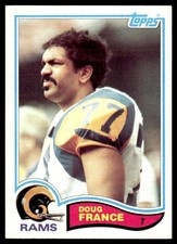 Doug France 1982 Topps #375 Los Angeles Rams 28253 Football Card
