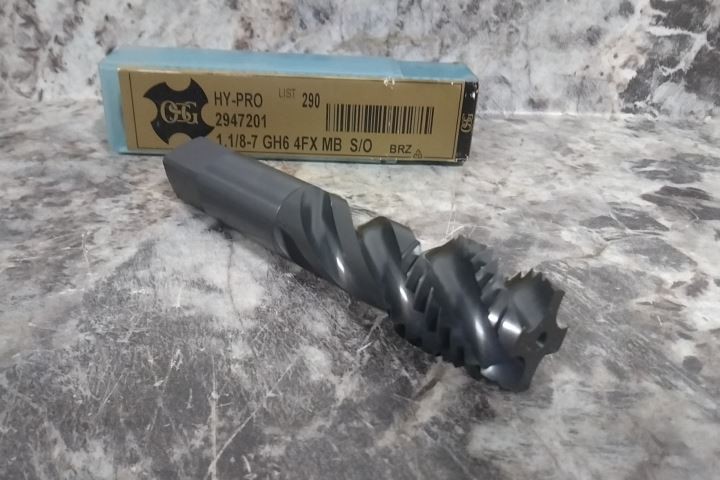 OSG 2947201 1-1/8 In Thread L 7/8 In Shank Dia Spiral Flute Tap