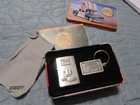 zippo lighter/ key chain 1998 with tin, new  — photo 1