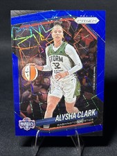 Alysha Clark 2025 Panini WNBA Prizm BLUE VELOCITY #129 Washington Mystics