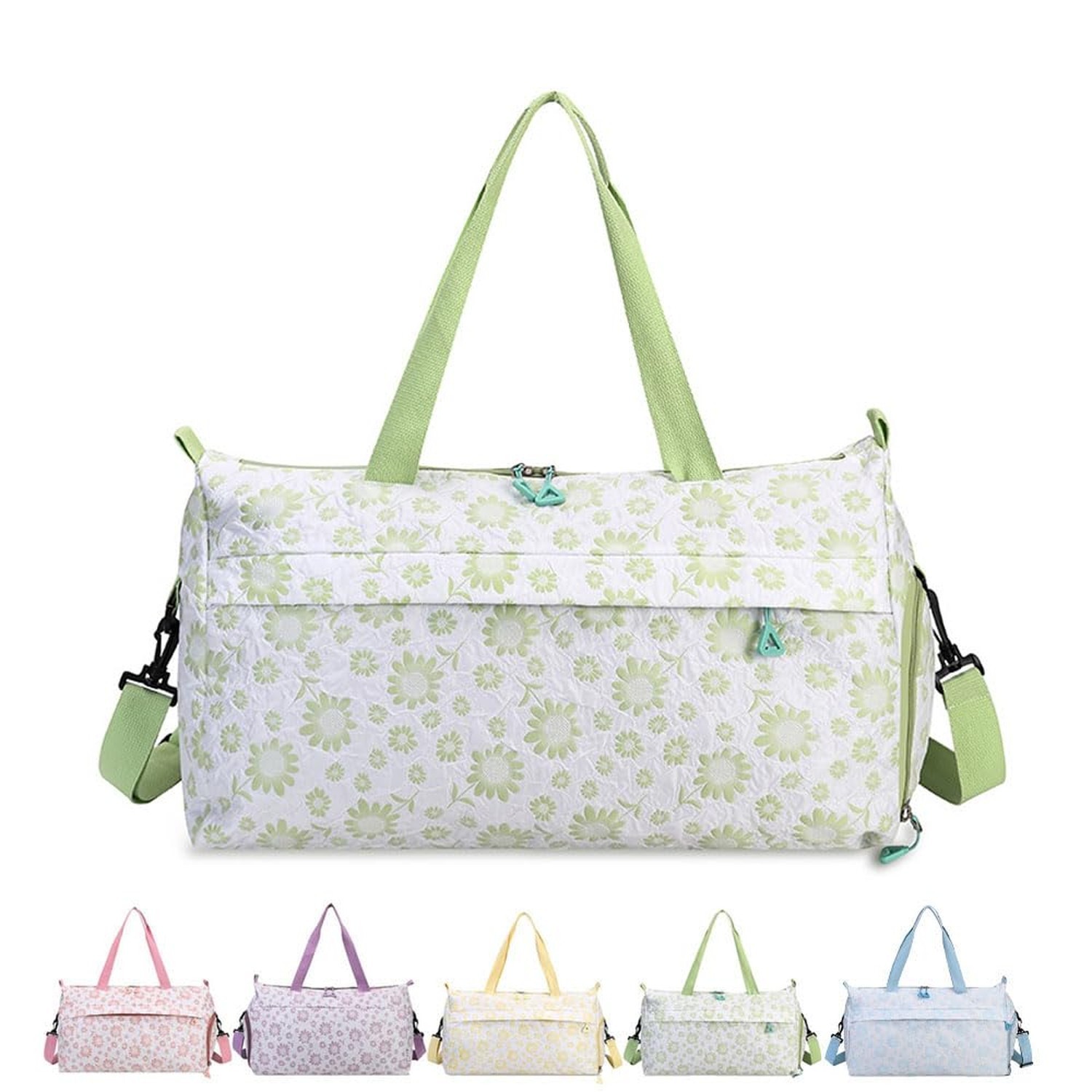 Cute Floral Duffle Bag for Travel,Gym Bag for for Girl/Women,Waterproof Overn...