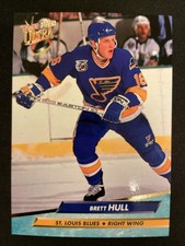 1992-93 Fleer Ultra Hockey Brett Hull-St. Louis Blues #186