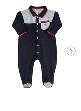 Armani Baby Body Langarm dunkelblau Einteiler...