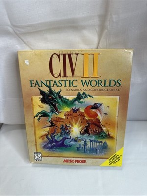 Civ II: Fantastic Worlds (PC, 1996) PLEASE SEE DESCRIPTION