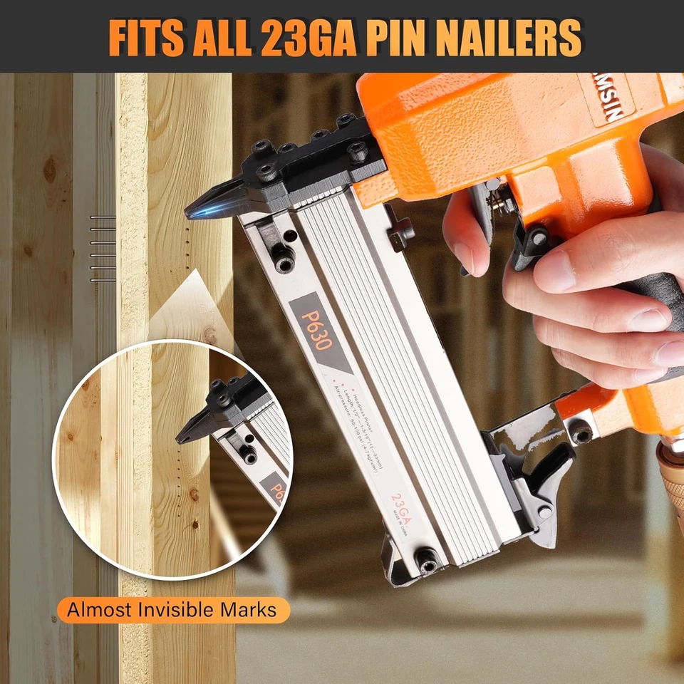 Chiodi Senza Testa P620, Calibro 23 3/4 '' (20 Mm) Lunghezza Gamba, Acciaio Inos - Immagine 3 di 4