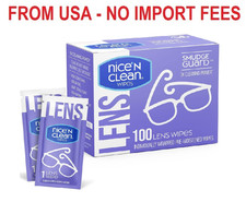 Nice 'n Clean SmudgeGuard Lens Cleaning Wipes 100 Total Wipes Pre-Moistened